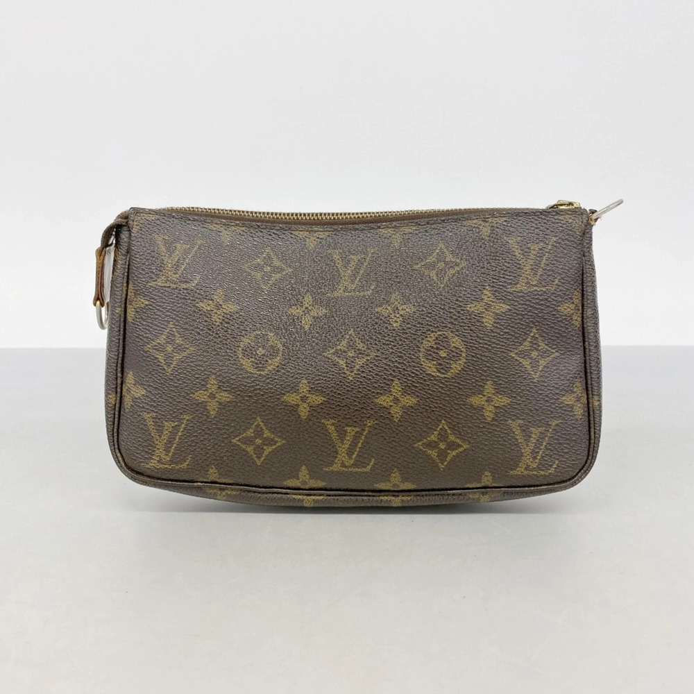 LOUIS VUITTON Authentic Brown Monogram Pochette Pouch - Picture 8 of 8